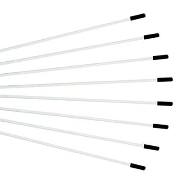 Imagem de Wuchieal Hastes flexíveis da 's - Bastões duráveis e flexíveis para bandeira de adoração e louvor - Perfeito para louvor adoração bandeira 3 comprimentos de diferença (8 peças, 70 cm/27,56 polegadas)