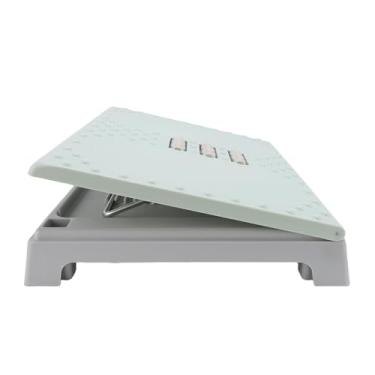 Imagem de SUNGOOYUE Apoio para Os Pés Ajustável Ergonômico Com Textura de Massagem, Banco para Pés Sob a Mesa para Relaxamento, Material Plástico PP (Verde)