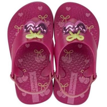 Imagem de Chinelo Ipanema Baby Elástico Rosa Lilás Azul Verde Laço Belle Nº 17 ao 24-Feminino