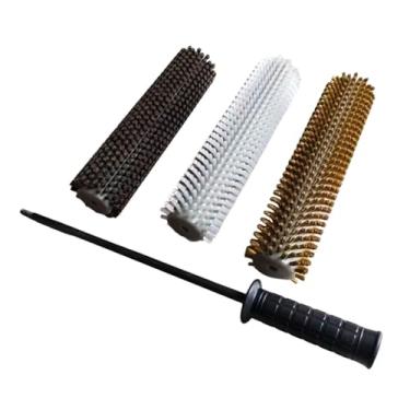 Imagem de Dynwave Kit de escovas para esqui e snowboard, conjunto de escovas para encerar, leve, fácil de manusear, manutenção eficiente, rotativas profissionais, 30cm