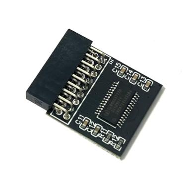 Imagem de Módulo TPM 2.0 18pin-1 LPC SLB9665, TPM 2.0 Módulo de segurança de criptografia para placa-mãe ASROCK Compatível com Win11 Substituição para B150M Pro4Hyper/ B250 Pro4/H310M-HDV/ H170 Combo Pro4S