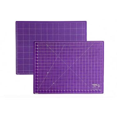 Imagem de Base De Corte Dupla Face Auto Regenerativa Patchwork Scrapbook Artesanato(Placa de Corte Roxa,60x45)