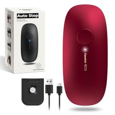 Imagem de Canslab Abridor de latas Ultrablade PRO com parada automática - Abridor de latas elétrico recarregável para cozinha para idosos com artrite - Abridor de latas com corte lateral com um toque, borda