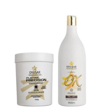 Imagem de Kit Pó Descolorante Platine P. Blue + Ox 20 Volumes Dyusar - Dyusar Co