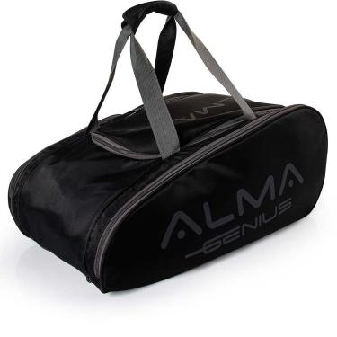 Imagem de Raqueteira Pro Beach Tennis para 4 Raquete Preta Alma Genius-Unissex