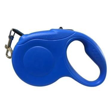 Imagem de Guia de Passeio Retrátil 3 Metros para Pet – Controle de Distância com Segurança e Conforto(Azul)