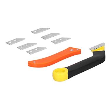 Imagem de Fafeicy Serra Manual de Argamassa Angular, Serra de Argamassa de Azulejo Com 6 Peças de Substituição de Lâminas Extras para Limpeza de Azulejos, Limpador de, Fácil de Remover, Durável para