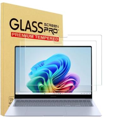Imagem de Pacote com 2 películas protetoras de tela de vidro temperado de 40,6 cm para Samsung Galaxy Book 4 Edge, Galaxy Book 4/3 Ultra, Galaxy Book 5/4 Pro 360, Galaxy Book 5/4 Pro 16 polegadas, 9H, protetor