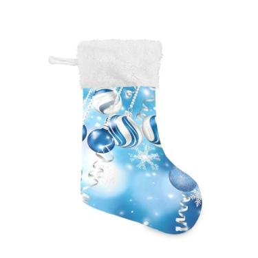 Imagem de GakkiGii Enfeites de Natal Grande Meia de Natal, Decoração de Natal para Parede de Lareira e Árvore, 45 cm x 31 cm