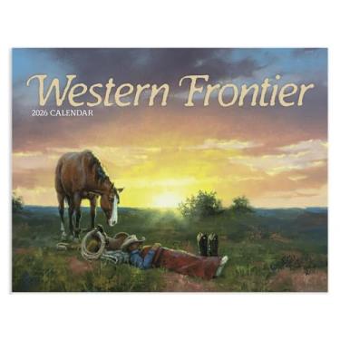 Imagem de Calendário de parede suspenso Western Frontier 2026 - 48 cm x 28 cm (aberto) Agenda e organizador de compromissos mensais 2026. Lindas imagens de Wayne Cooper dão vida ao oeste selvagem neste