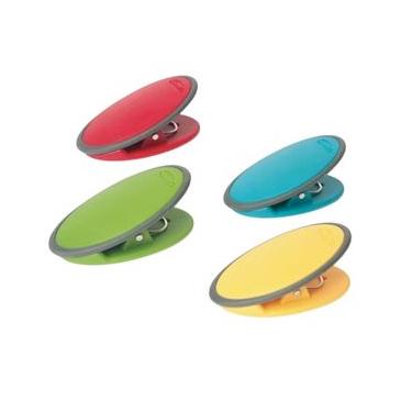 Imagem de Kit 4 Prendedores Clip Veda Alimento Lacre Colorido Chef'n