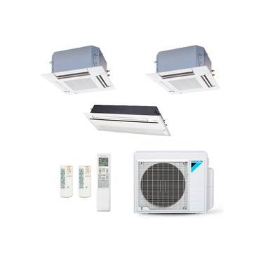 Imagem de Ar-Condicionado Multi Split Inverter Daikin 28.000 (1x Evap Cassete 1 Via 9.000 + 2x Evap Cassete 4 Vias 18.000) Quente/Frio 220V