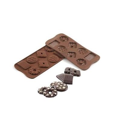 Imagem de Forma em Silicone Mini Bombom Chocolate Biscoito Silikomart