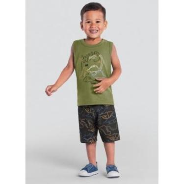 Imagem de Conjunto infantil menino de dinossauros Brandili-Masculino