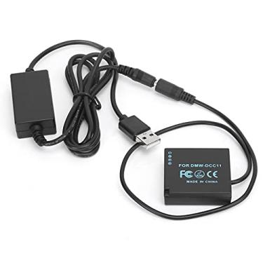 Imagem de AYNEFY Bateria Fictícia de Câmera, Bateria Fictícia de Decodificação Completa Alimentada por USB para Modelos Gf e Outras Câmeras, Fonte de Alimentação Contínua e Recursos de Proteção