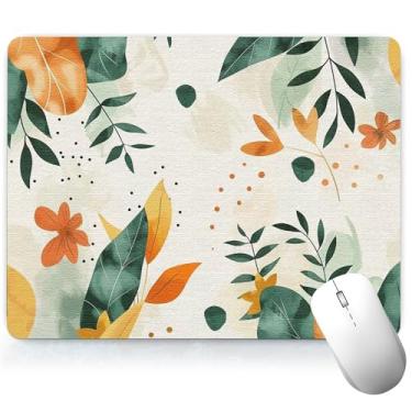 Imagem de Almofada de mesa de couro para plantas, mouse pad de arte colorida, teclado de computador, mouse pad para jogos, protetor e capa à prova d'água, capa decorativa de couro PU, tapete de mouse para