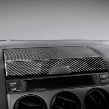 Imagem de BETTERHUMZ Compatível com Mazda 6 2003-2015 Fibra de Carbono Painel de Painel de Carro Caixa de Armazenamento Capa Guarnição Console Central Adesivo Protetor Interior Acessórios de Moldagem