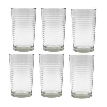 Imagem de Conjunto 6 Copos Vidro Cobra Espiral Suco Refrigerante - CLASS HOME