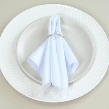 Imagem de Kit 50 Pçs Anel para Guardanapo 50 Lugares Cristalino 4x3cm Argola