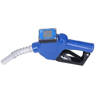 Imagem de Bocal de abastecimento automático 3/4 BSP, bocal de abastecimento mínimo de 5~35 L com tela HD de medição digital elétrica, bocal de combustível de liga de alumínio para gasolina a querosene