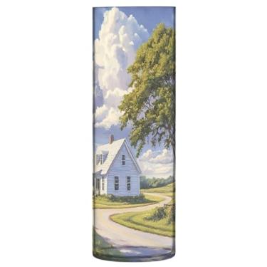 Imagem de xigua Vaso transparente de árvore verde para decoração de casa, vaso de plástico de flores para sua cozinha, quarto, escritório, sala de estar, banheiro