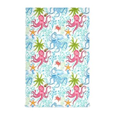 Imagem de xigua Conjunto de 1 panos de prato de cozinha de polvos coloridos, macios e altamente absorventes de secagem rápida para limpeza de pratos e limpeza à mão, 71 x 45 cm