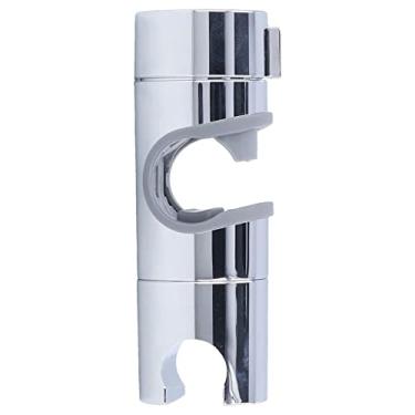 Imagem de HEEPDD Suporte de Barra de Trilho Deslizante de Chuveiro, Braçadeira Ajustável para Tubo de 0,7 a 1,0 pol., Giratório de 360 ​​graus para Fácil Ajuste de Altura Suporte de Barra de Trilho Deslizante