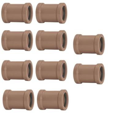 Imagem de Luva de Correr 50mm PVC Encanamento Conexão Kit 10 Un