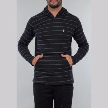 Imagem de Moletom Red Feather Winter Stripe Preto e Verde-Masculino