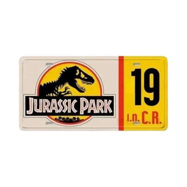 Imagem de Placa De Metal Vintage Jurassic Park Para Decoração De Clubes, Bares, 