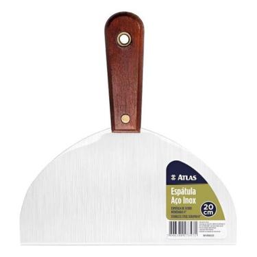 Imagem de Espátula Aço Inox 20cm Atlas 6155/22 Pintura e Acabamento