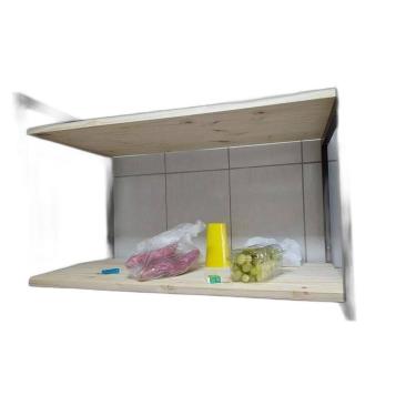 Imagem de Suporte Microondas Duplo Estilo Industrial Ferro 60X40X90Cm