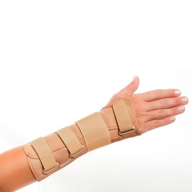 Imagem de Órtese Longa para Punho Tala Mercur Mão Esquerda Tamanho P Cor Bege 1 Unidade