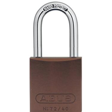Imagem de ABUS Cadeado de segurança de alumínio 72/40HB40 KA com chave igual com manilha de 3,8 cm, marrom