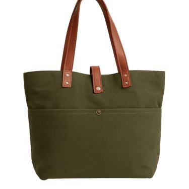 Imagem de Bolsa Feminina De Lona E Couro Zup Cor Verde Claro