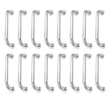 Imagem de Alça De Apoio 30cm Barra Inox Kit 14 Unidades Idoso Cadeirante Deficiente Banheiro Box Corrimao