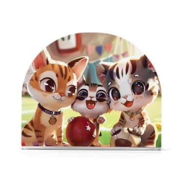 Imagem de Suporte de guardanapo de jogo esportivo de animais, suporte de guardanapo de acrílico para mesas, suporte de guardanapo vertical para jantar cozinha restaurante decoração de casa acessórios de bar