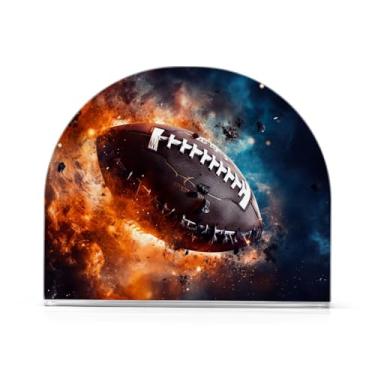 Imagem de Suporte de guardanapo de jantar de futebol americano, porta-guardanapos de plástico para mesas, suporte de guardanapo vertical para jantar cozinha restaurante decoração de casa acessórios de bar