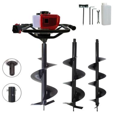 Imagem de Perfurador De Solo Anmax Gd520b 52cc + Brocas 20, 25 E 30