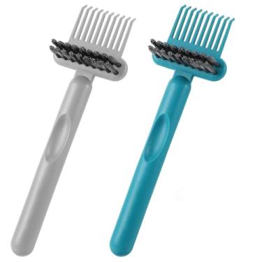 Imagem de 3 escovas de limpeza de cabelo para modelar – remove fiapos, cabelos e resíduos, ideal para ferramentas de penteado, manutenção de casa e salão, acessórios essenciais para cuidados com o cabelo