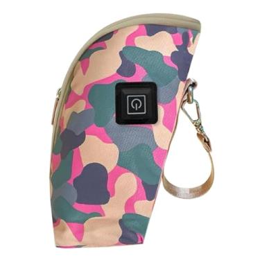 Imagem de MotiveTech Bolsa Aquecedora de Mamadeira Infantil, Capa para Aquecer Mamadeira, Mantém O Leite Aquecido, Aquecedor de Bebidas Impermeável, Temperatura Ajustável, Style B