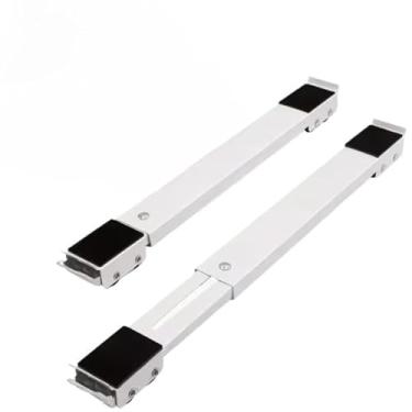 Imagem de Suporte com Rodinhas para Geladeira, Máquina de Lavar Roupa, Fogão, Lava Louças e Lousa(Branco)