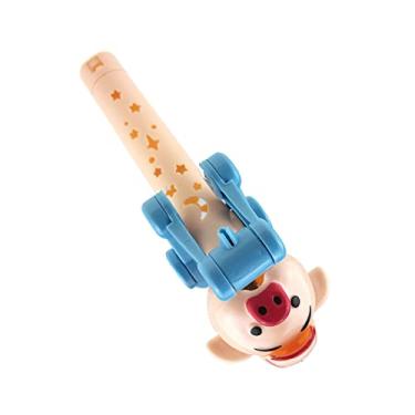 Imagem de ZJchao Suporte para robô de 21 Cm, Armazenamento Em Formato de Animal Engraçado Com Botão de Pressionar e Segurar, para Meninos e Meninas, Presente para Crianças (porquinho)