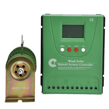 Imagem de Cryfokt Controlador Híbrido Solar Eólico Regulador de Carga MPPT Eficiente para Bateria de Lítio 12V / 24V, Regulador de Bateria Solar Eólica para Estação de Energia de Armazenamento de Energia, ABS