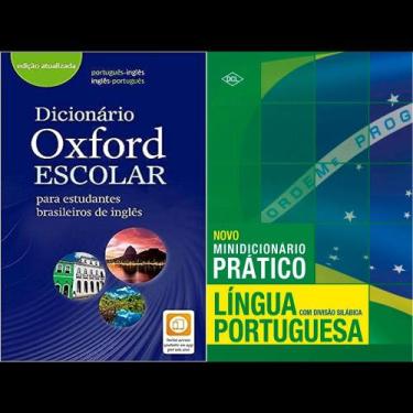 Imagem de Kit Novo Minidicionario Portuguesa E Dicionário Oxford Escolar - Para 