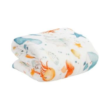 Imagem de Cobertor De Muslin Grosso Para Bebê Recém-Nascido De Inverno 6 Camadas