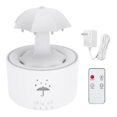 Imagem de Cosiki Umidificador Difusor de óleo Essencial, Difusor de Aromaterapia de 300 Ml Com Luzes de Mudança de Cor Com Controle Remoto e 4 Configurações de Temporizador, para Quarto de (plugue americano)
