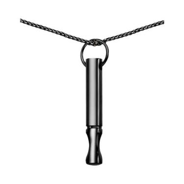 Imagem de Colar De Respiração Mindfulness Em Aço Inoxidável, Pingente Para Alívi