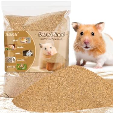 Imagem de Sukh Hamster Desert Sand 425.2 g - Banho de areia fina para réptil, caranguejo eremita, anão, hamster, chinchila, gerbilo, tartaruga, zoológico, substrato de areia, hamster, suprimentos de limpeza,