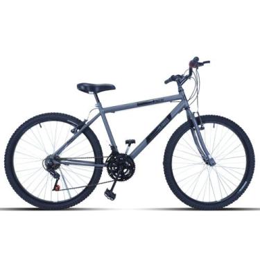 Imagem de Bicicleta Masculina Aro 26 Passeio 18 Marchas - Forss, Grafite